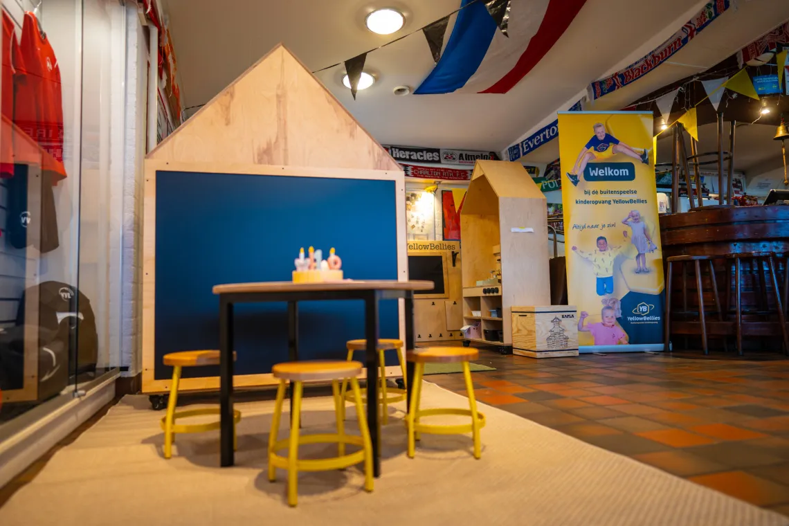 YellowBellies buitenspeelse kinderopvang BSO Linschoten speelruimte